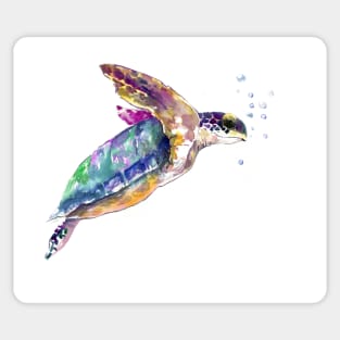 Sea Turtle UNderwater Scene Sticker